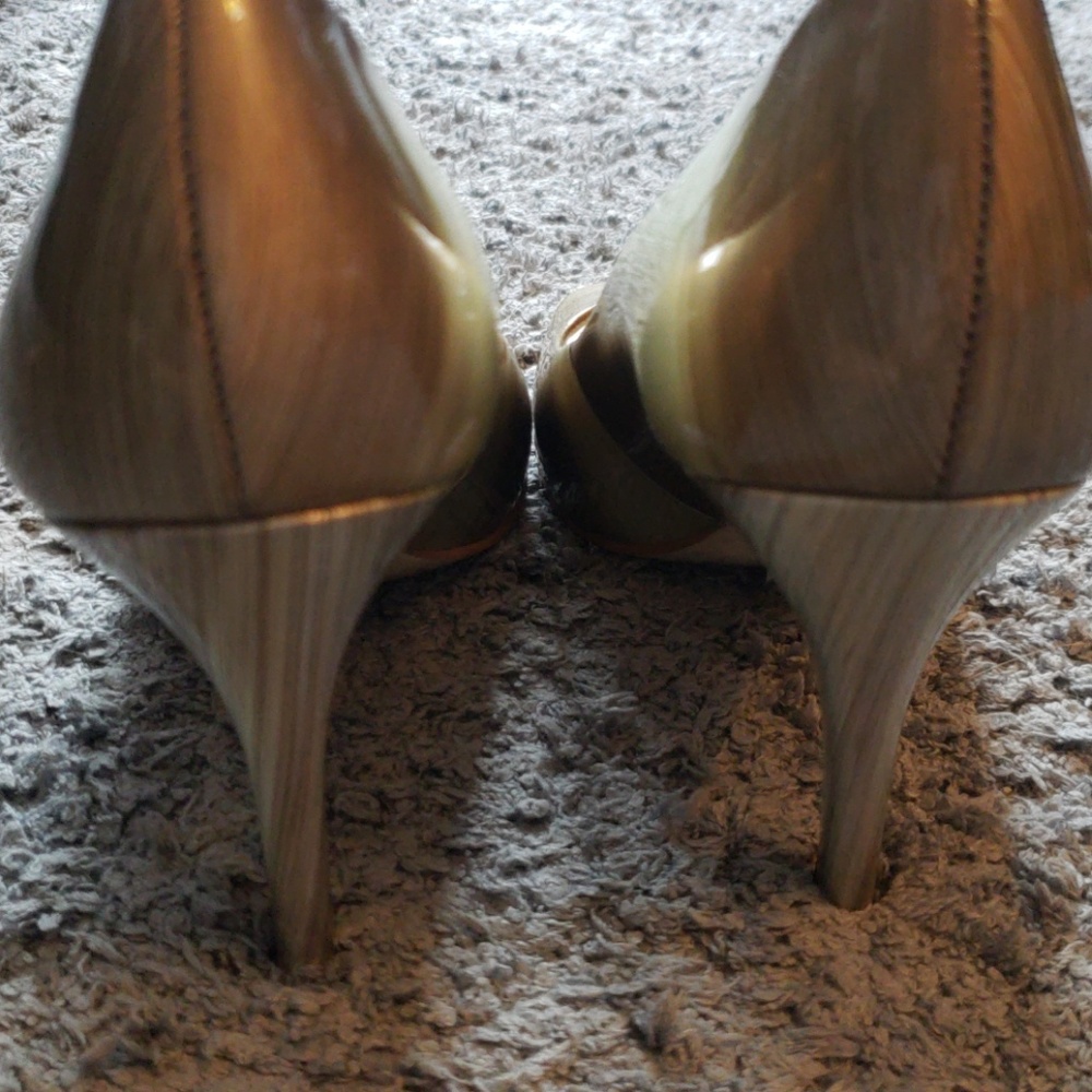 Gianni Bini Metallic Peep-Toe Pumps - Picture 4 of 4